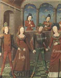 Mirth and Gladness Lead A Dance in The Roman de la Rose