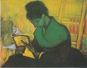 Woman Reading A Novel by Vincent Van Gogh