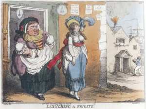 Launching a Frigate by Thomas Rowlandson